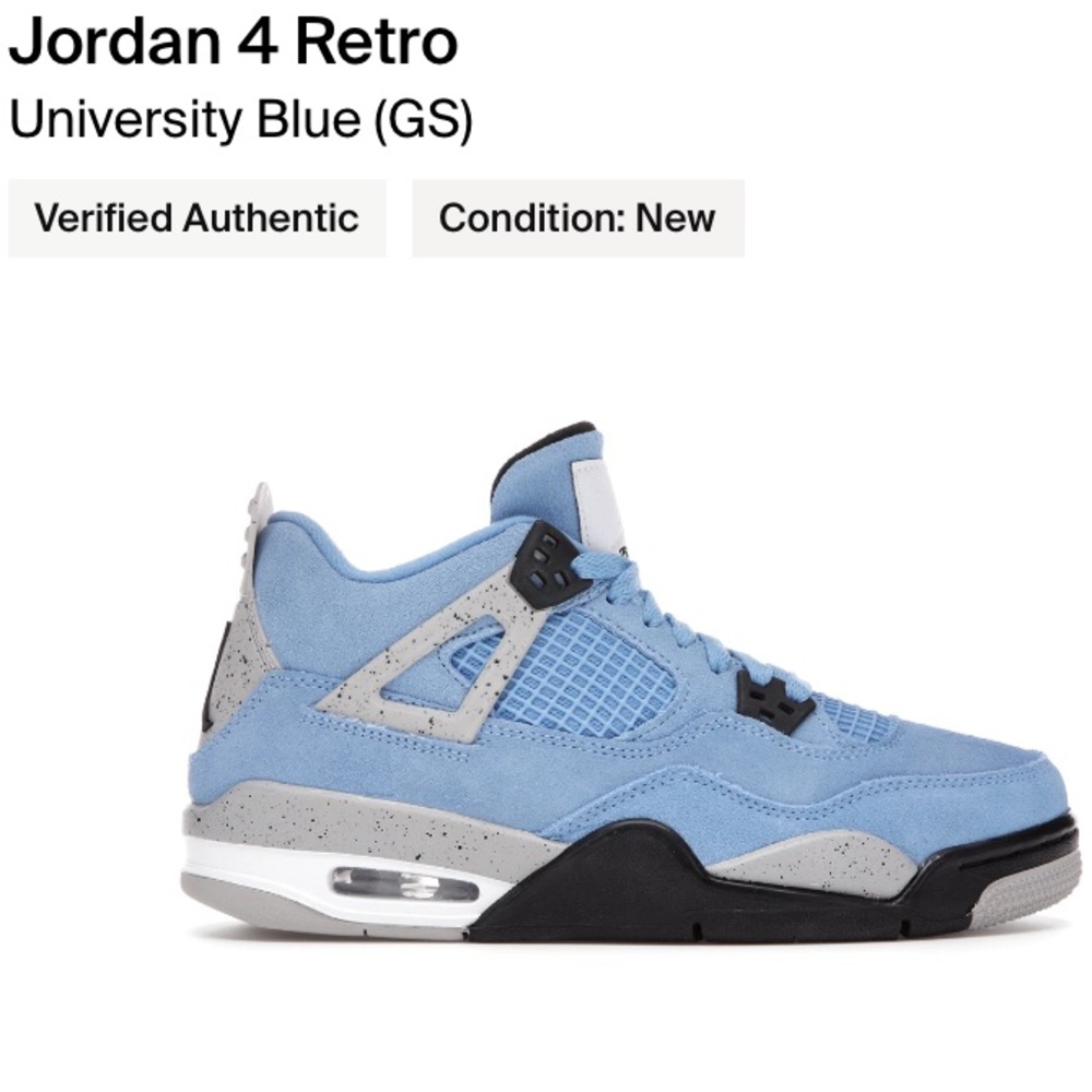 jordan 4 university blue
